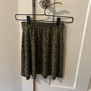 Altar'd State Olive/Black Skater Skirt